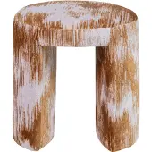 Woood Charlie Kruk - Geweven Stof - Karamelbruin - 47x45x45