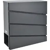 AWTOOLS AW75041 - Brievenbus - Antraciet - Staal - Weerbestendig