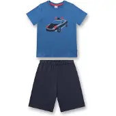 Sanetta Nachtkledij blauw / zwart