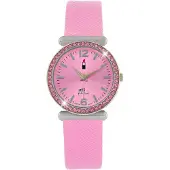 Lucardi Analoog horloge 'Farbenfroh' lichtroze / zilver