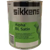 Sikkens Alpha Bl Satin - 1 l - 9-12 m²/l - Wit - Afwerkingslaag
