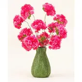 Easyplants | Zijden kunstbloemen boeket Kersenbloesem Roze | Zijde | Nepbloemen | Donker Roze, Groen | Onderhoudsvrij | Kant-en-klaar