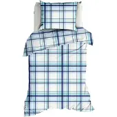 Romanette Dekbedovertrek Flair Coastal Blue Katoen-140 x 200 / 220 cm | 1-Persoons