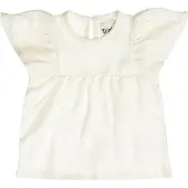 Dirkje T-shirt beige Meisjes Katoen Ronde hals Effen - maat 110