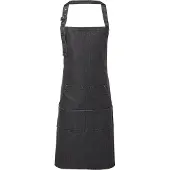Premier Unisex Volwassenenschort met zakken (Zwarte denim)