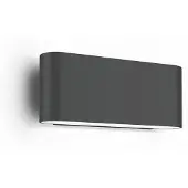 Wever & Ducre Wandlamp buiten Kiosk 1.0, dimbaar, zwart, Aluminium, Wandlamp buiten