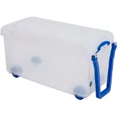 Really Useful Box opbergkoffer op wieltjes 160 l, transparant