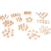 TickiT Houten Schatten Natuurlijke Set