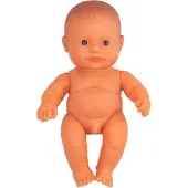Miniland Babypop - Europese Jongen 21Cm - Met Vanillegeur - Waterdicht - 10 Maanden