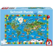 Schmidt 200-delig puzzel van Schmidt Spiele, "Mijn kleurrijke aarde" (56118), voor kinderen
