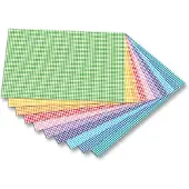 Folia designpapierblok gekleurd ruitjes 50 x 70 cm (10 vellen)