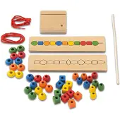 Toys for Life 'Sorteer de kralen' - Ruimtelijk inzicht leren - Educatief speelgoed - Sensorisch speelgoed - Houten Speelgoed - Spelend leren Motoriek - Educatief speelgoed vanaf 3 tot 6 jaar