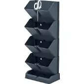 Prosperplast Kruidentuin - verticaal - modulair - antraciet - 48 cm - Plantenpotten