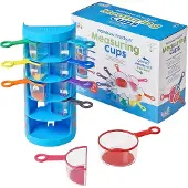 Learning Resources Rainbow Fraction Maatbekers (Set van 9) - 3+