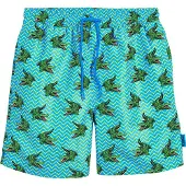 Playshoes Zwemshorts aqua / geel / donkergroen / lichtrood