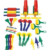 Colorations klei set - Mega klei gereedschappen 28-delig voor kinderen.