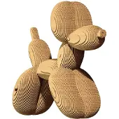 Cartonic 3D PUZZEL- BALLOON DOG- 3D puzzel-karton-decoratie-kinderen-puzzel-DIY