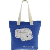 VW Collection - Volkswagen Casual canvas tas, boodschappentas, strandtas (Robuust/VW T1 Bulli Bus- motief)