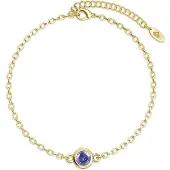 MYC Paris Geboortesteen armbanden - Goud en paars
