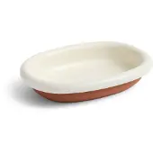 HAY Schaal Barro Oval Dish Small Off-White
