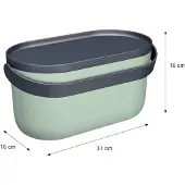 Graf NOVA GFT-emmer 5 Liter agave / graphite grey