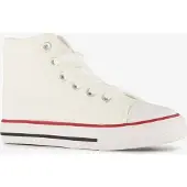 Scapino Hoge canvas kinder sneakers wit maat 35