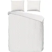 Pure Dekbedovertrek Micropercal Noordwijk - white sand 200x200/220cm