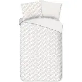 Pure Dekbedovertrek Micropercal Gouda - white sand 140x200/220cm