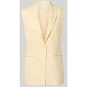 Jake*s Cocktail Gilet met reverskraag en knoopsluiting