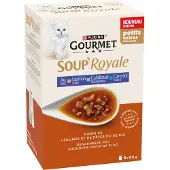 Gourmet Kattenvoer Nat Soup Royale Zalm 6x45 gr