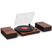 Audizio Tupelo platenspeler met boxen - Platenspeler Bluetooth - LP