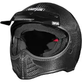 Simpson M52 Solid Carbon, motorcrosshelm ,Carbon/Zwart ,S