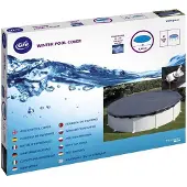 Gre Accessories stalen afdekking voor ronde zwembaden, premium kwaliteit, zilver, diameter 440 cm. Zilver, diameter 440 cm