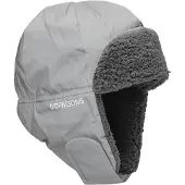 Didriksons - Kid's Biggles Reflective Cap - Muts 56 cm, grijs