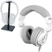 Ultrasone hoofdtelefoon Signature Pure Weiss met tafelstandaard
