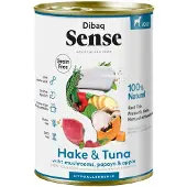 Dibaq Sense Hondenvoer Blik Hake & Tuna 12 x 385 gr
