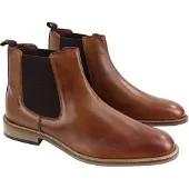 Cavani Heren Vintage Tan lederen dealerlaarzen