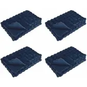 vidaXL Antislip deken van imitatie konijnenbont Olite 4 st 25.15 kg