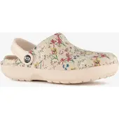 Scapino Dames klompen met bloemenprint beige maat 37