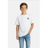 Cars T-shirt met backprint wit Jongens Viscose Ronde hals Backprint - maat 140