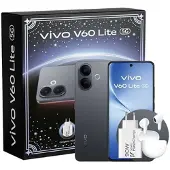 Vivo V60 Lite - Smartphone - 5G Mediatek Dimensity 7300 8 GB RAM 256 GB Zwart