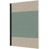Sigel Schrijfblok A5 Geruit Gebonden Karton Zachte kaft Lichtblauw Niet geperforeerd 200 Pagina's
