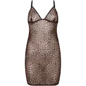 Hunkemoller Negligé bruin / cappuccino / zwart