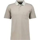 Ragman Softknit Regular Fit Polo shirt Korte mouw lichtbruin