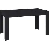 Syfax Eettafel 140x74,5x76 cm spaanplaat zwart