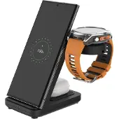 FIXED PowerStation 3-in-1 Draadloos Oplaadstation – Smartphone, Koptelefoon & Garmin Smartwatch