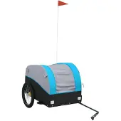 Syfax Fietstrailer 45 kg ijzer zwart en blauw