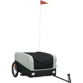 Syfax Fietstrailer 45 kg ijzer zwart en grijs