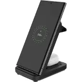 FIXED Inductielader, 3-in-1, 15W + 5W, Draagbare powerbank, Zwart