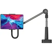 FIXED Relax tablet standaard - Verstelbaar - 360 graden draaibaar - Zwart